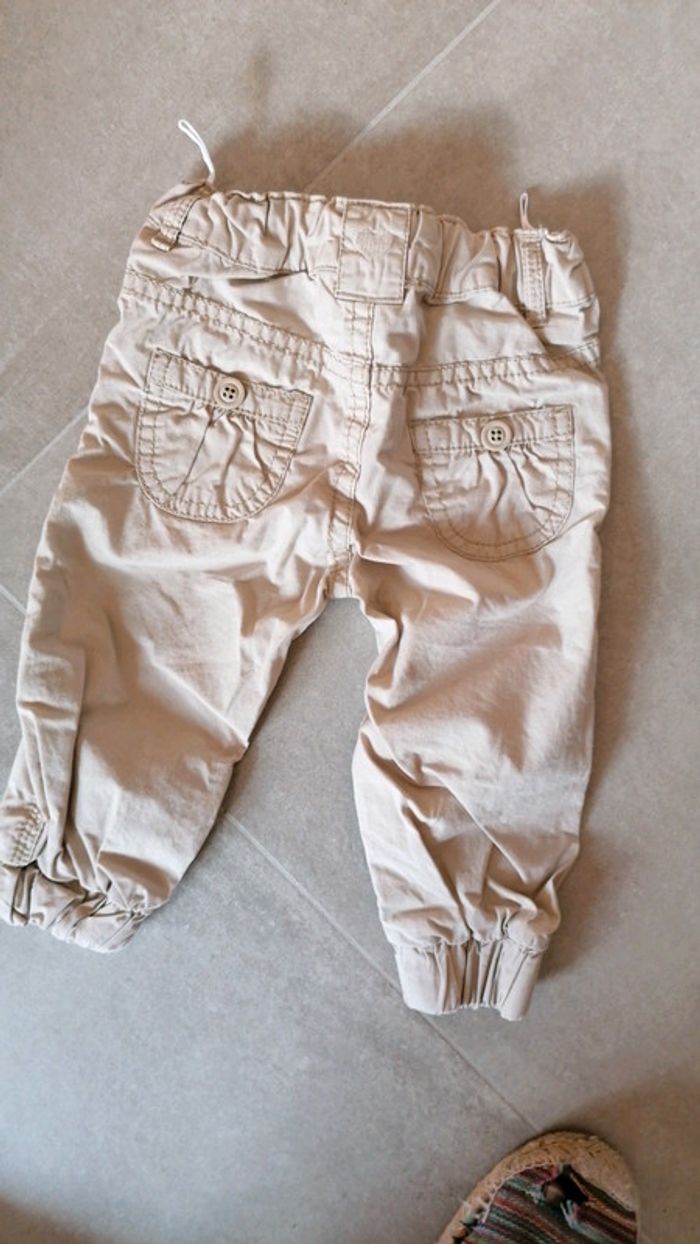 Pantalon toile beige - photo numéro 3