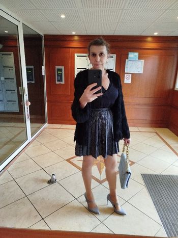 Jupe plissée satiné TEX