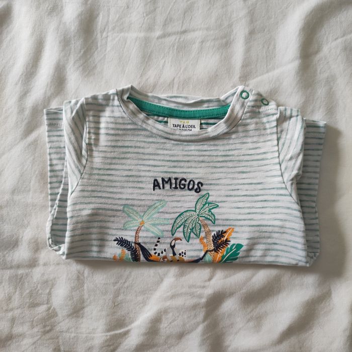T-shirt bébé garçon 6 mois Tape à l’œil - photo numéro 1