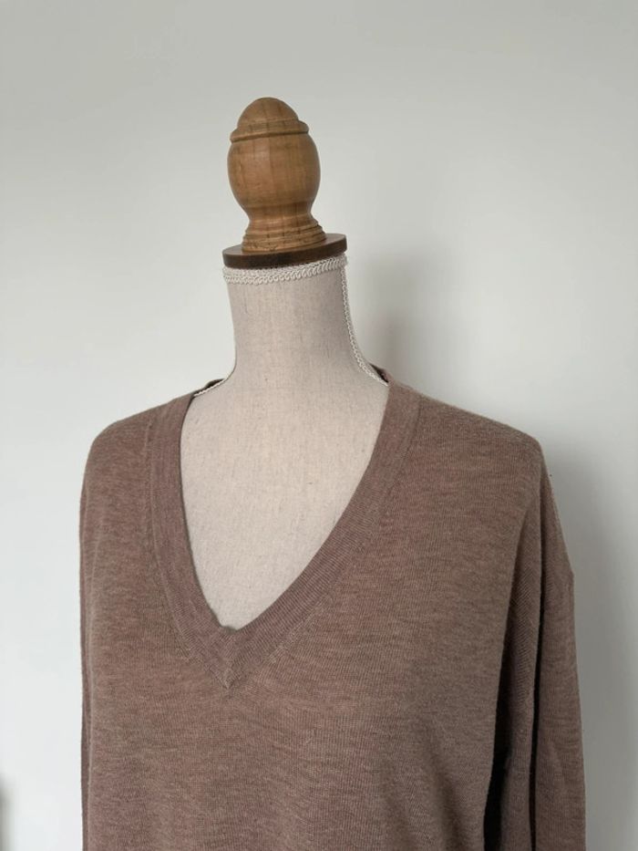 Haut bouse Zara chemisier camisa chemise camicetta blusa t-shirt camicia overhemd Folder manche - photo numéro 3