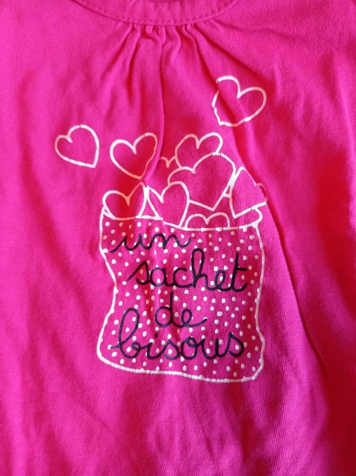 T-shirt rose 9 mois - photo numéro 3