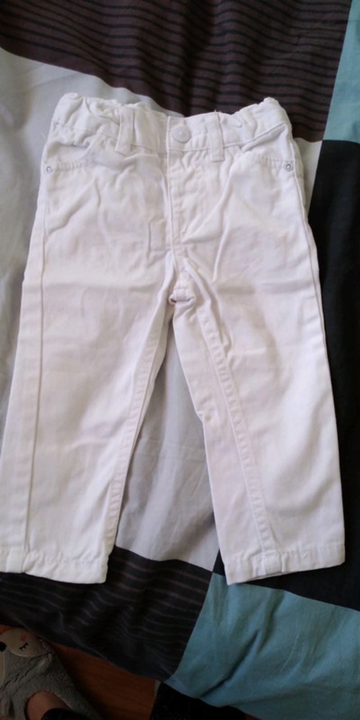 Jeans blanc 12 mois