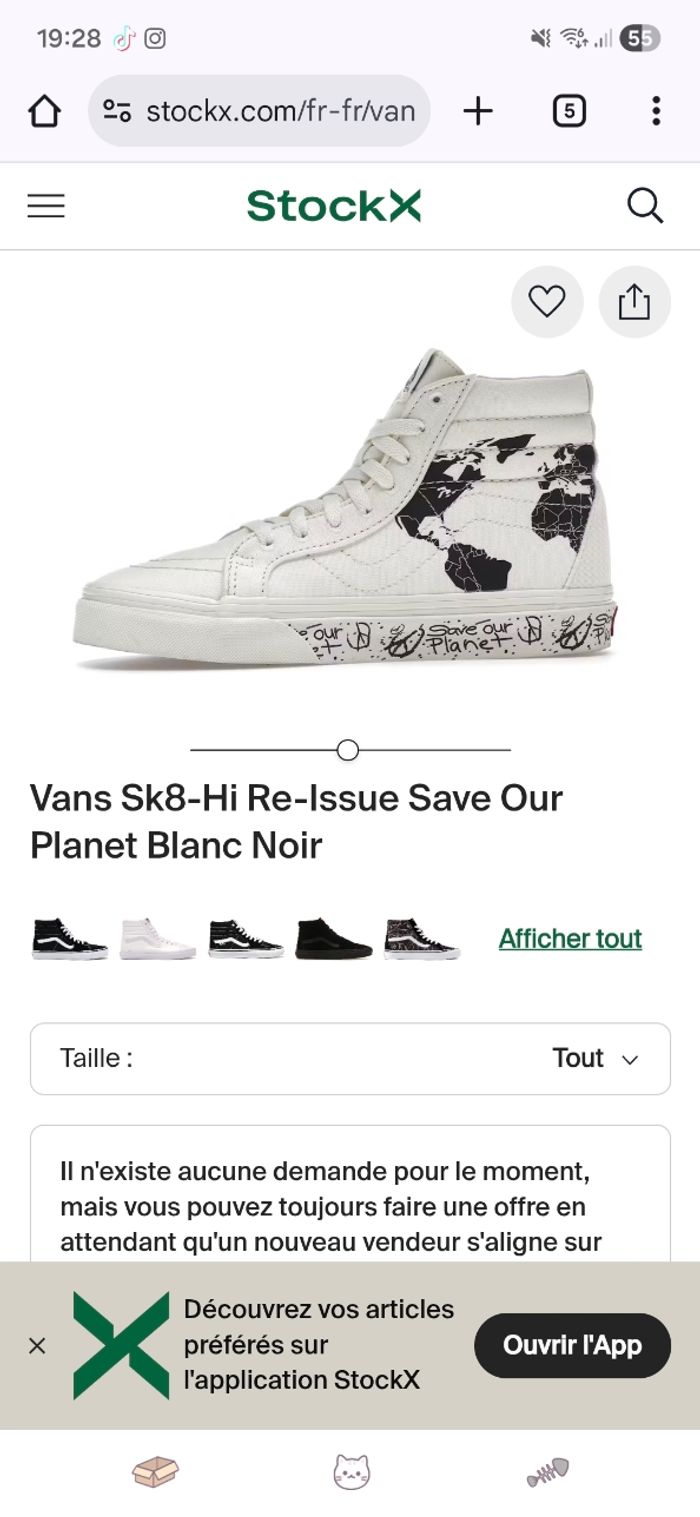 Vans Sk8-Hi Reissue « Save Our Planet » - photo numéro 4