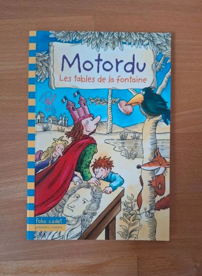 Motordu Les tables de la Fontaine, folio cadet premier roman, Gallimard Jeunesse