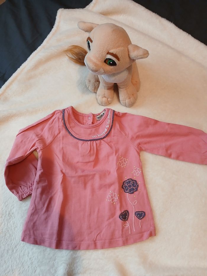 Tee shirts manches longues 6 mois fille - photo numéro 4