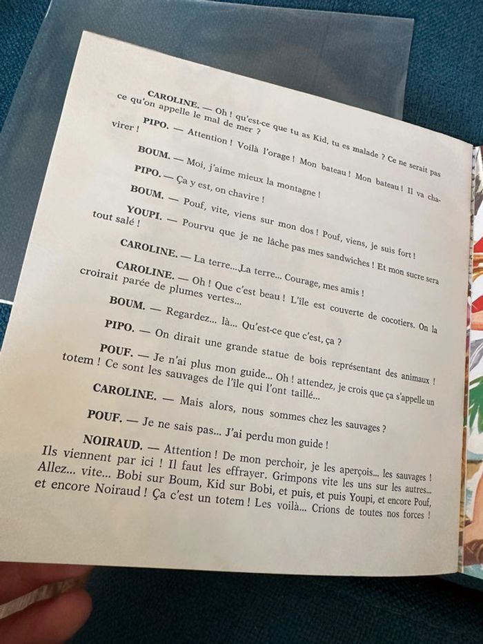 1973 Livre disque ancien Le Voyage de Caroline 33 tours vinyle Pierre Probst Ades Petit Ménestrel - photo numéro 7