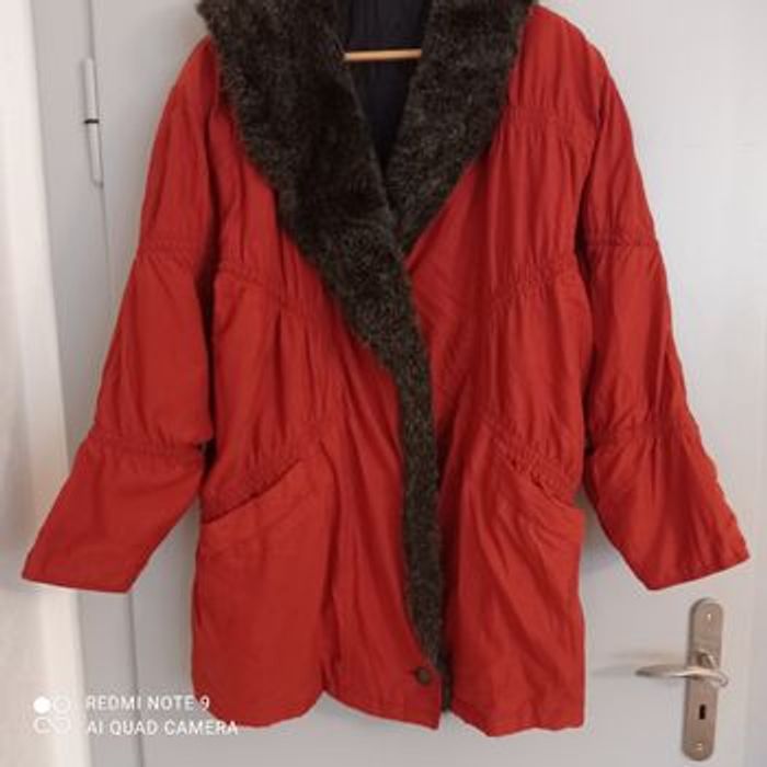 Manteau doudoune brique orangé t42/44 - photo numéro 10