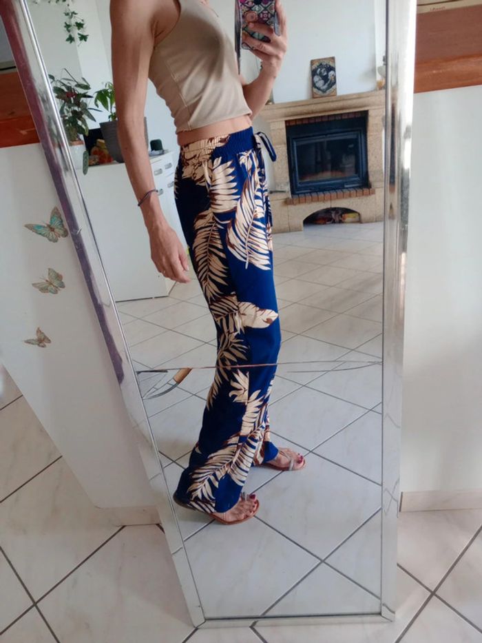 Pantalon femme fluide M tropical p - photo numéro 5