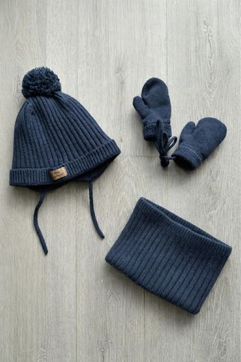 Bonnet + cache cou + gants garçon , Taille naissance