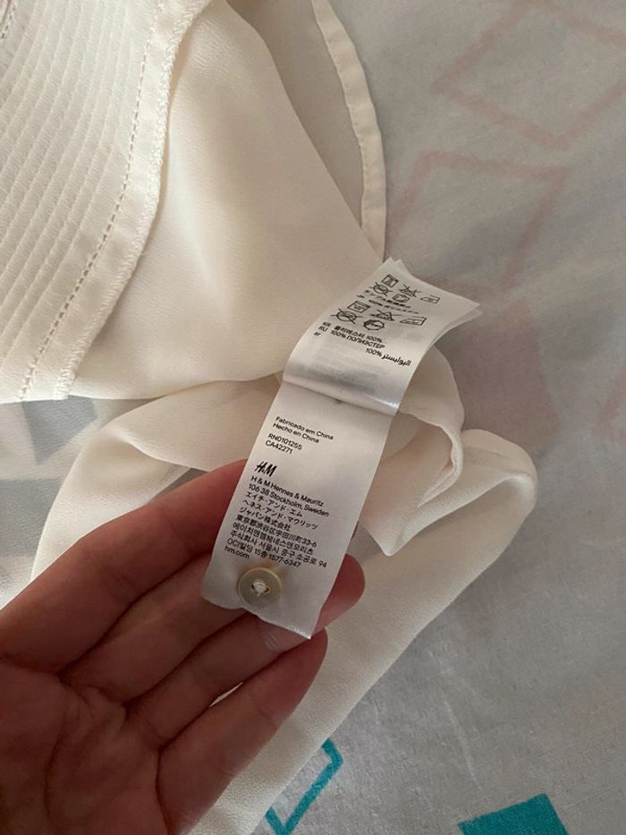 Superbe belle blouse chemise crème H&M taille 36 - photo numéro 14
