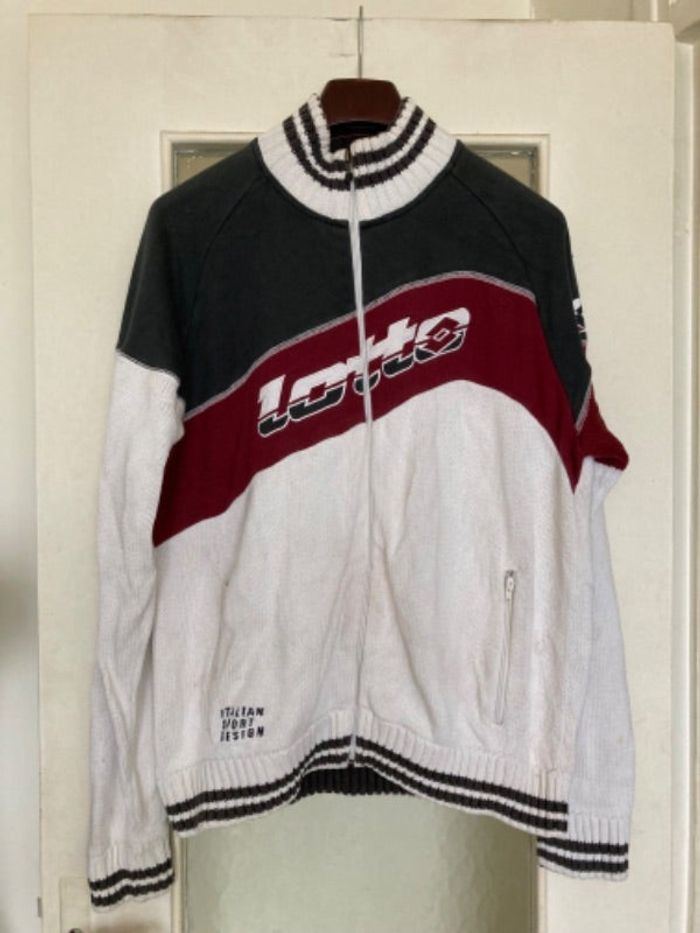 Gilet zippé vintage bi matière Lotto taille XL