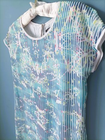 Robe Fille DKNY 12 ans bleu collection été TBE