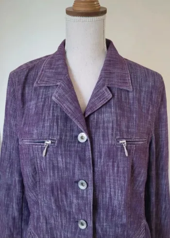 Veste blazer violet Anne Weyburn Taille 40 42