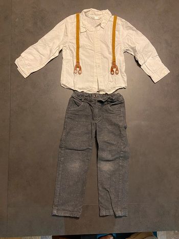 Ensemble chemise pantalon garçon 4 ans