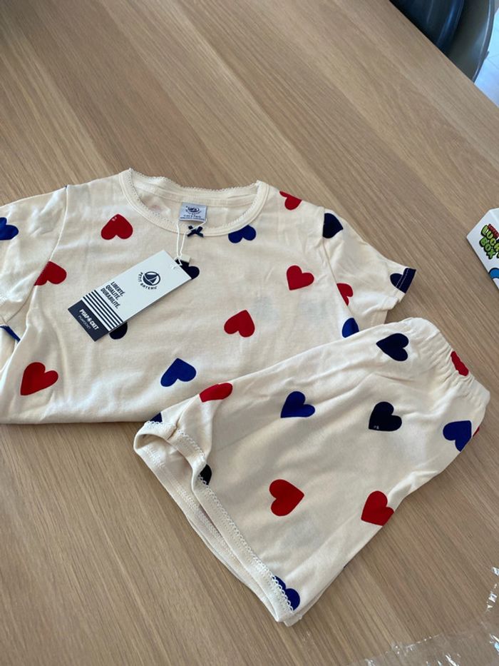 Pyjashort neuf petit bateau cœur 8 ans