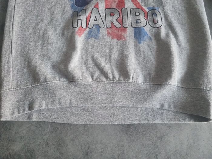 Sweat à capuche original unisexe - Taille L / 40 - Haribo - Gris floqué Haribo - photo numéro 12