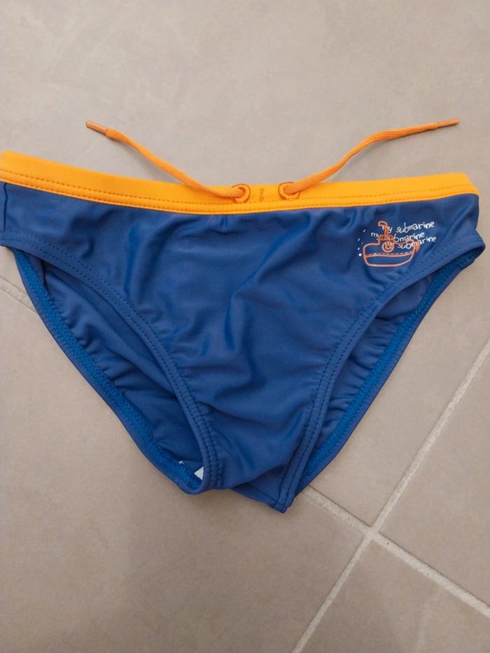 Maillot bain bleu/orange T6A - photo numéro 2