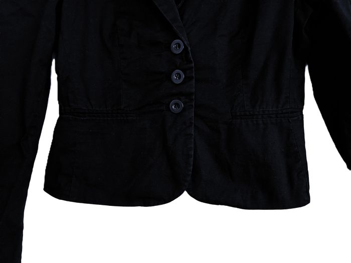 Veste noire à épaulettes. Etam. Coton. Taille 36 - photo numéro 3