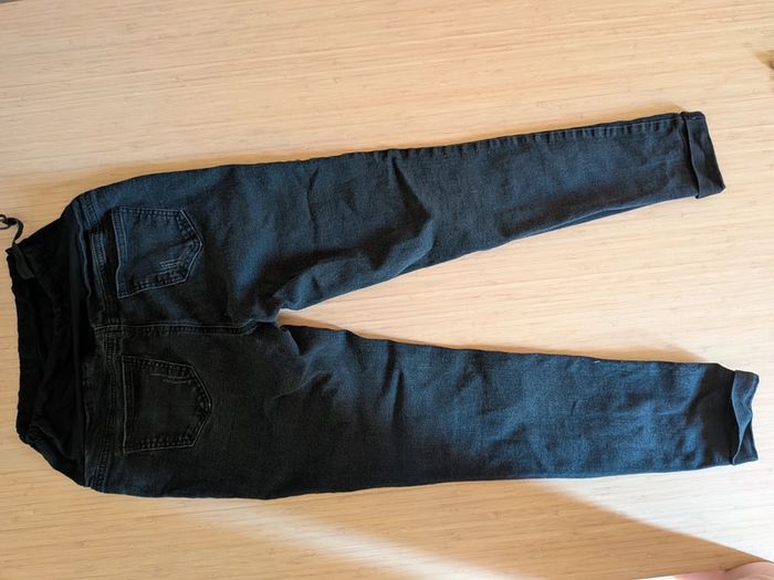Pantalon effet jeans noir grossesse shein 38 - photo numéro 8