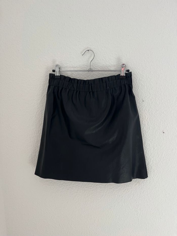 Jupe similicuir droite noir M Jennyfer