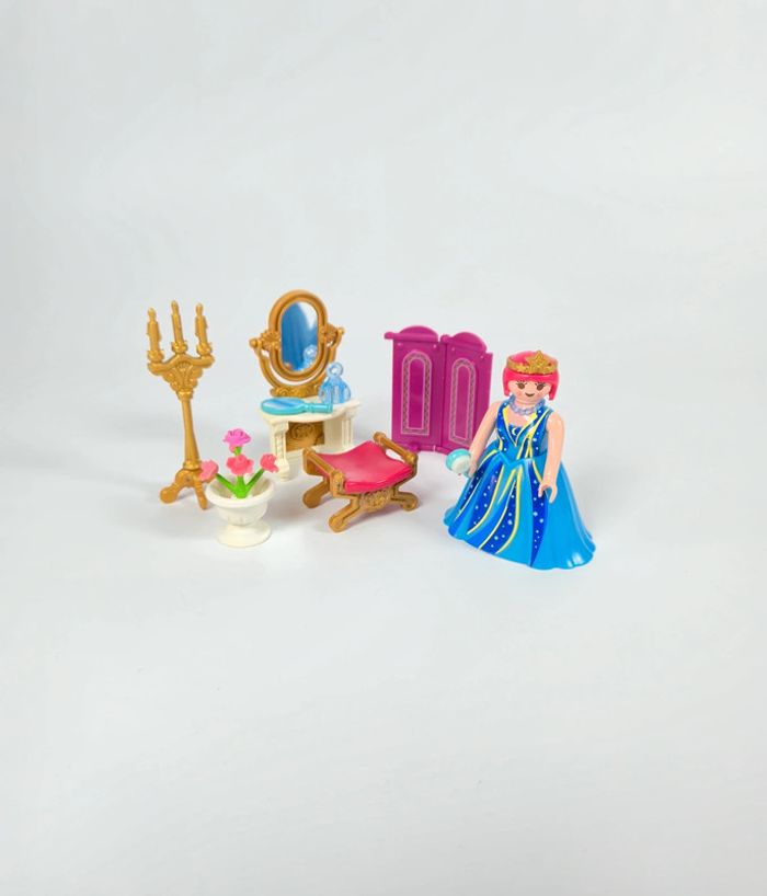 Playmobil Princesse Bleu et coiffeuse