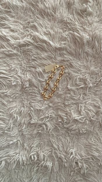 Bracelet grains de café plaqué or