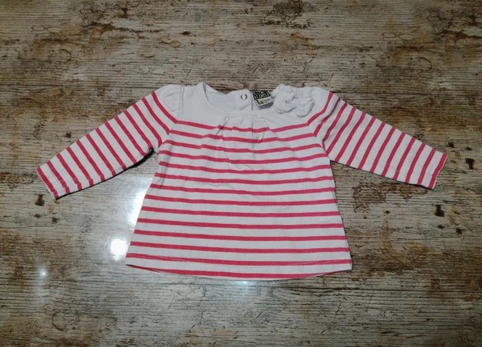 Joli t-shirt manches longues fille 3 mois TAO