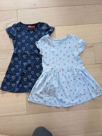 Lot de 2 robes 5-6 ans Vertbaudet coton bio