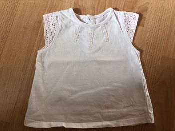 Joli T-shirt rose MC Sergent Major T. 12 mois fille TBE