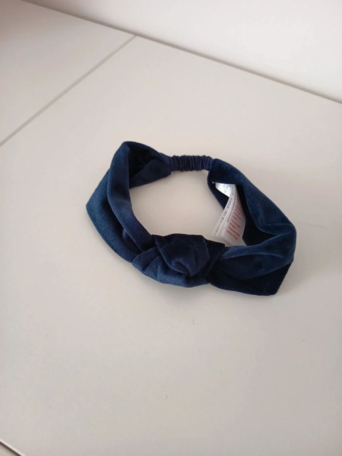 Bandeau velours marine