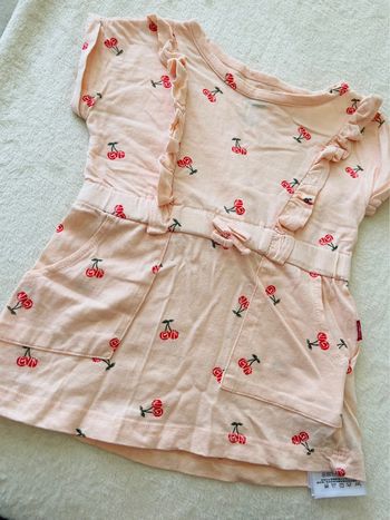 Robe corail Levi’s 12 mois 80cm avec sa culotte/cache couche