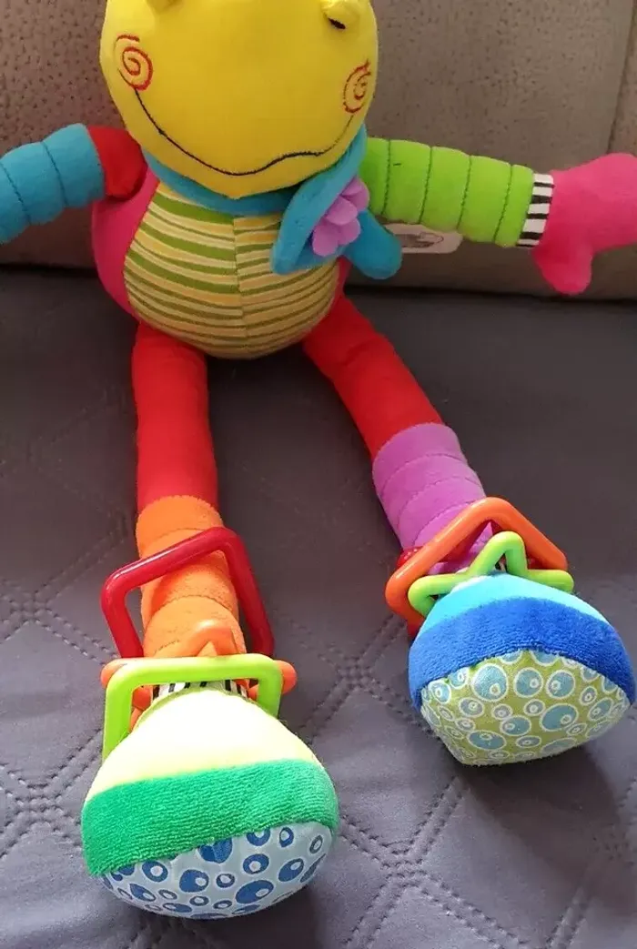 Doudou hippopotame à longues jambes et bras qui s'étirent. - photo numéro 4