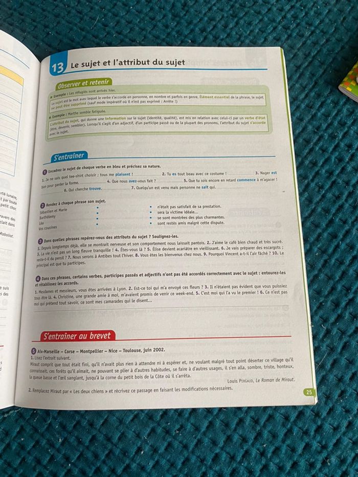 Cahier du jour cahier du soir français collège 3e - photo numéro 2