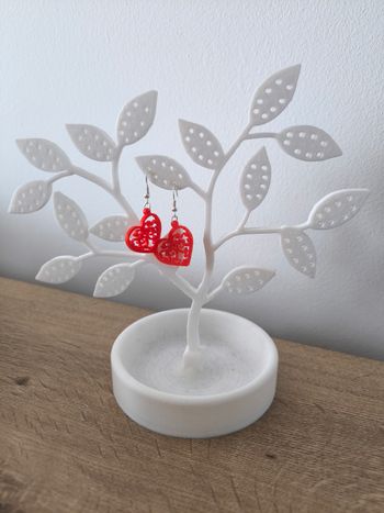 Boucles d'oreilles impression 3D 