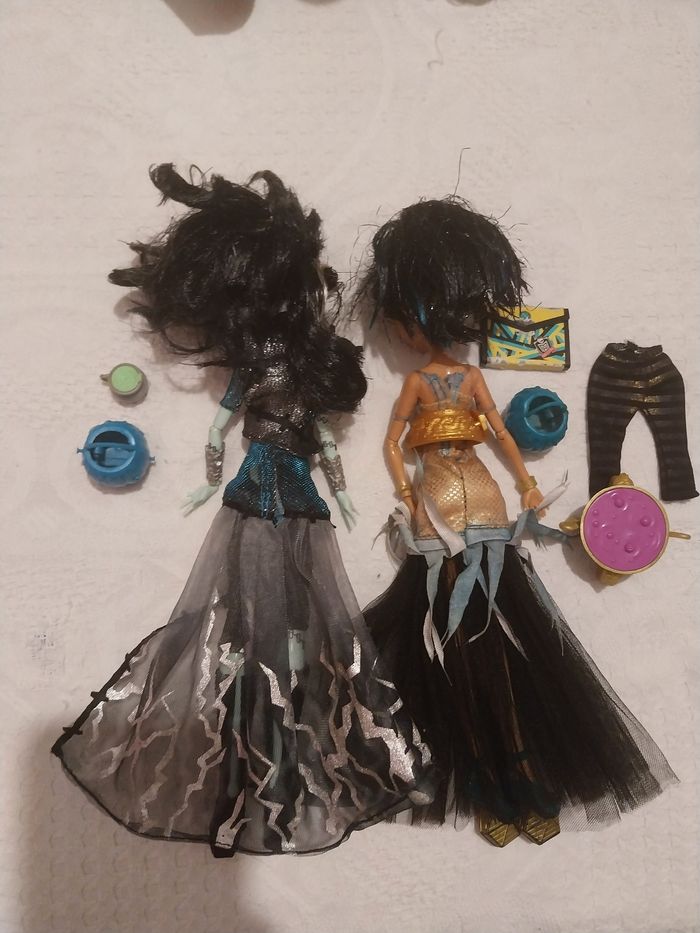 2 Poupées Cleo de Nile et Frankie Stein Ghouls Rules Monster High Mattel 2012 - photo numéro 8