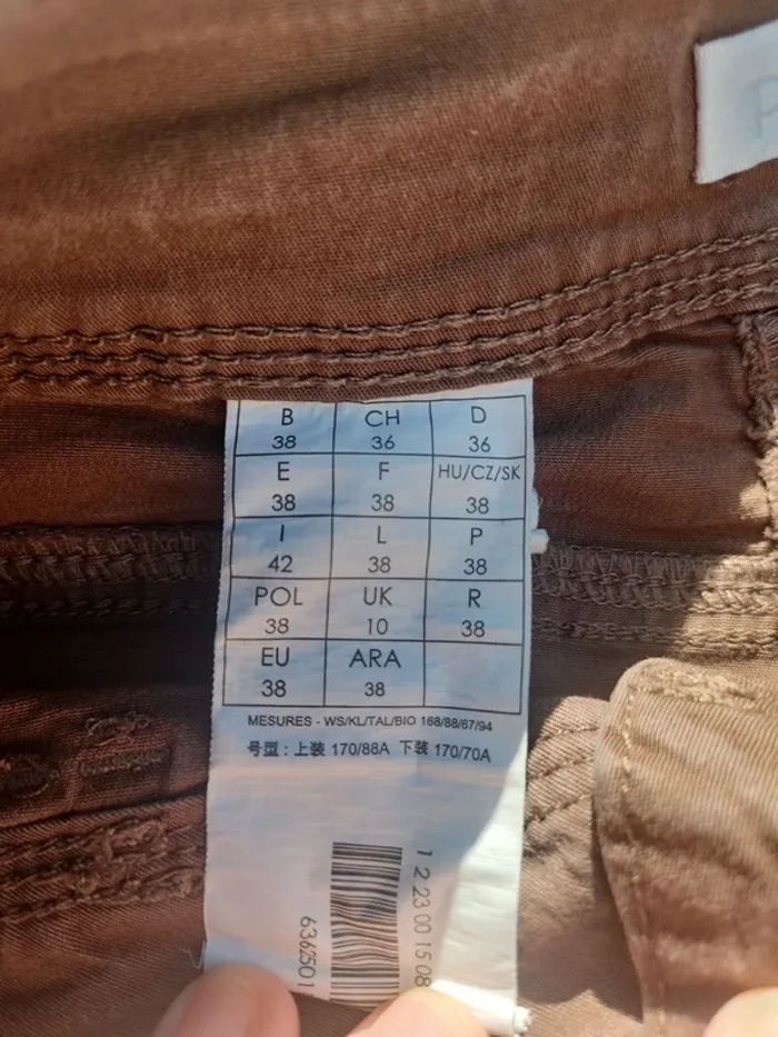 Pantalon marron promod - photo numéro 4