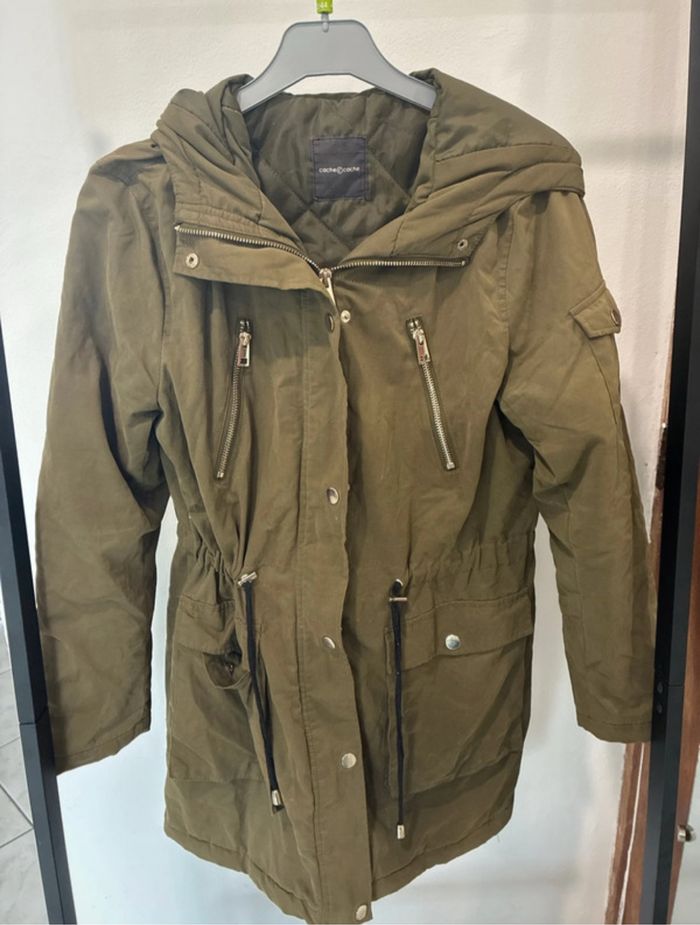 manteau cache cache vert