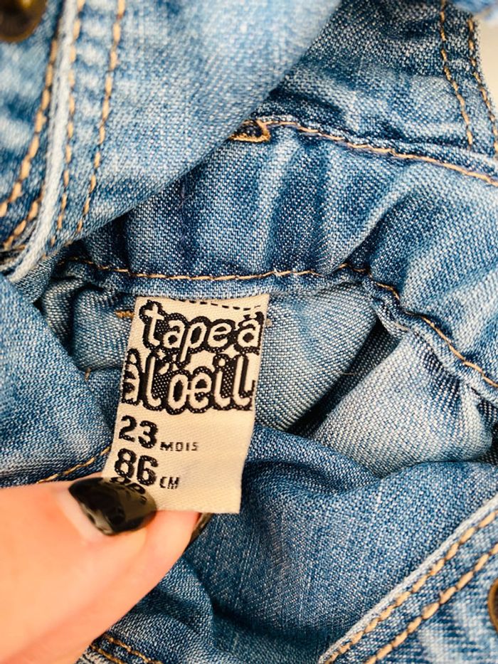 Ensemble robe & veste en jean 86 cm Tape à l’Oeil - photo numéro 4