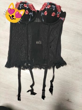 Bustier noir H et Nathalie 70B