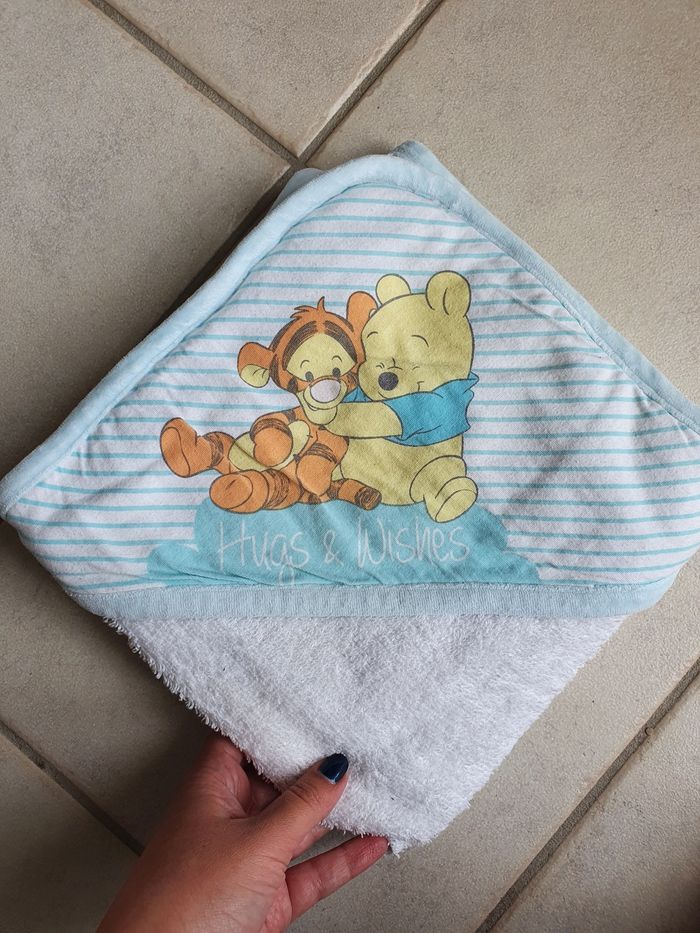 Lot de capes de bain bébé + gant de toilette - photo numéro 2
