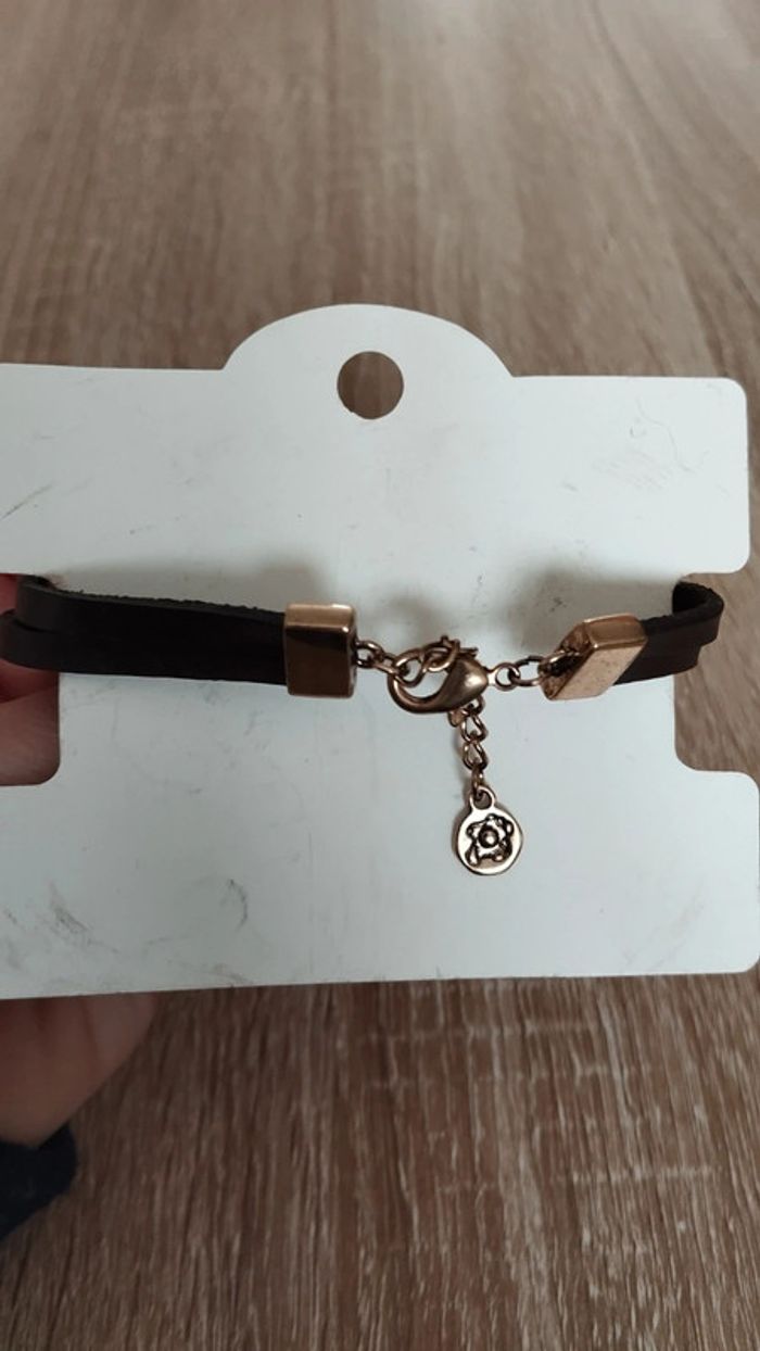 Bracelet ikita marron perles femme fantaisie - photo numéro 5