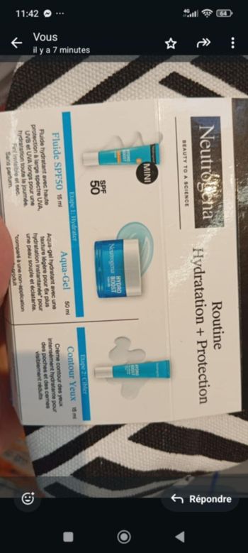 Lot neturogina 4 pièces 