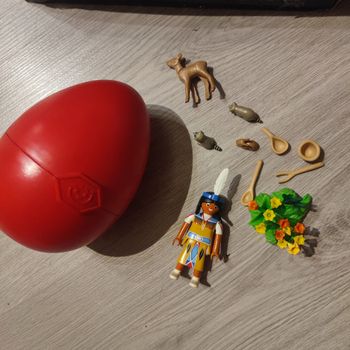 Playmobil 5278 indienne avec animaux manque 1 lapin
