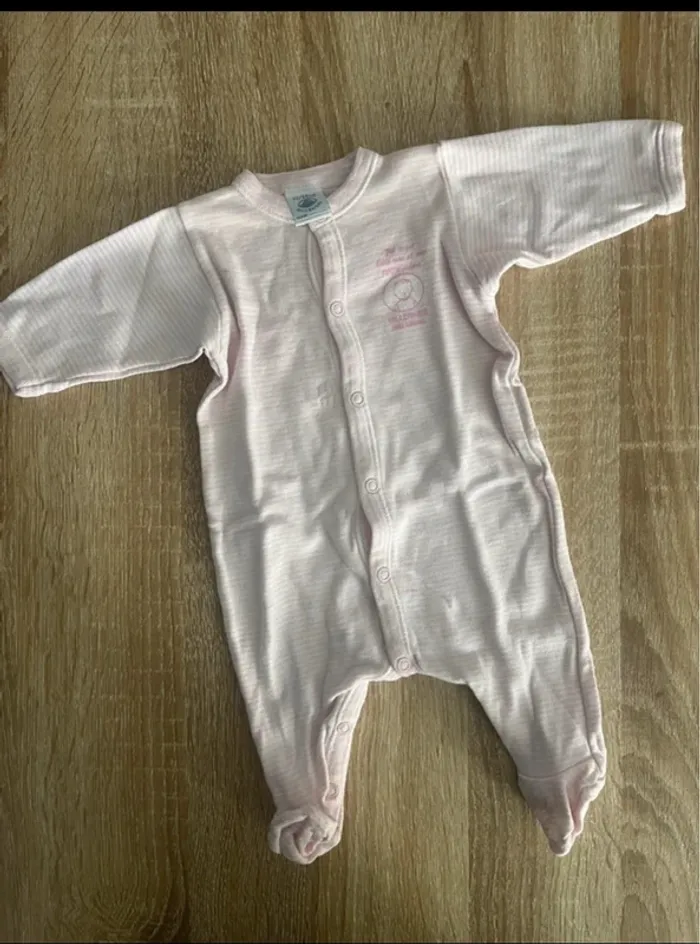 Pyjama naissance à rayure Petit Bateau naissance