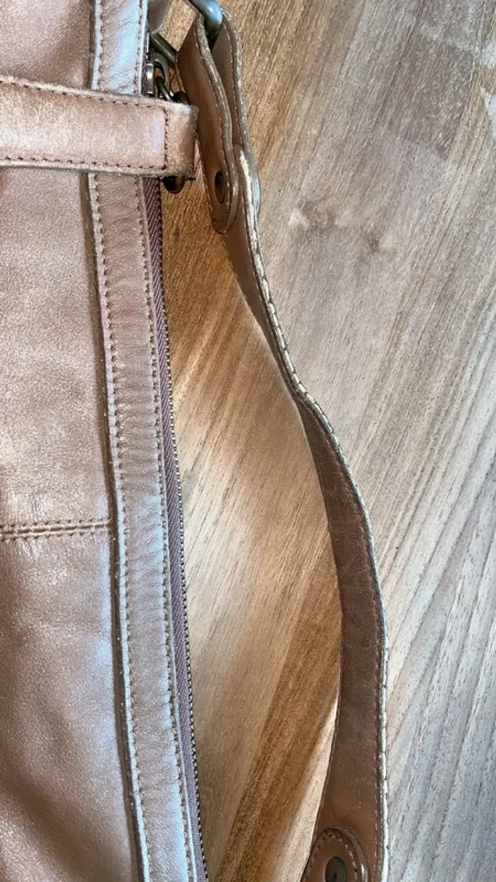 Sac Gérard Darel marron avec petit sac assortie - photo numéro 8