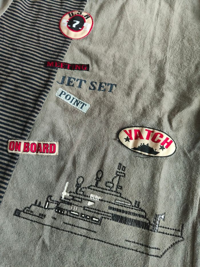 Pyjama 2 pièces noir kaki garçon 8 ans In Extenso - photo numéro 2