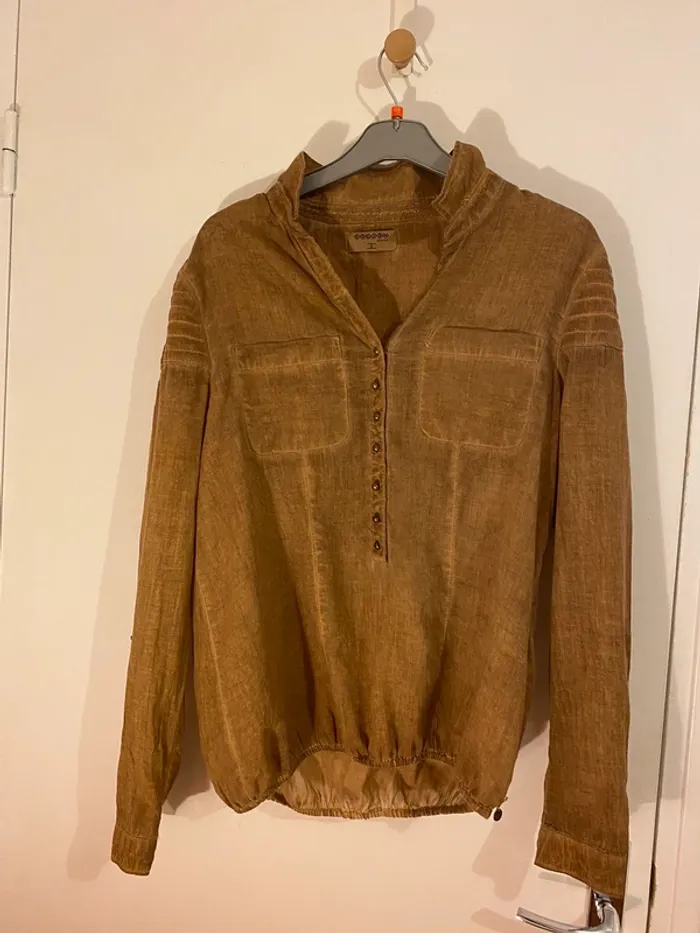 Chemise bonobo moutarde