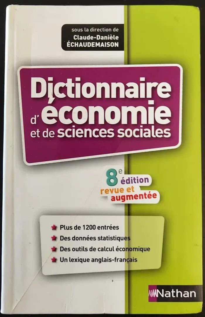 Dictionnaire d'économie et de sciences sociales