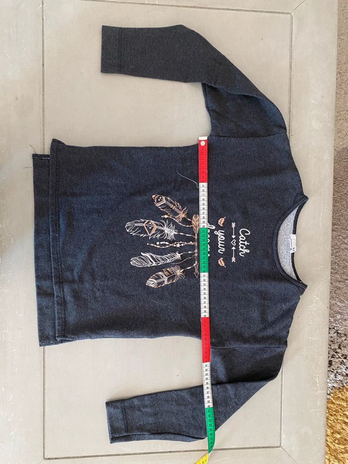 Sweat manches longues gris anthracite La Halle 14/16 ans « Catch your dreams » - photo numéro 9