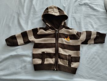 Gilet zippé Tigrou taille 12 mois